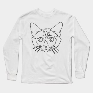 One line Siamese Cat Long Sleeve T-Shirt